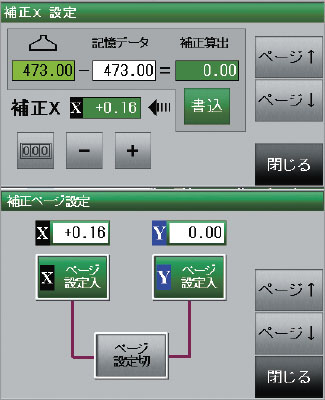 印刷ずれ補正機能